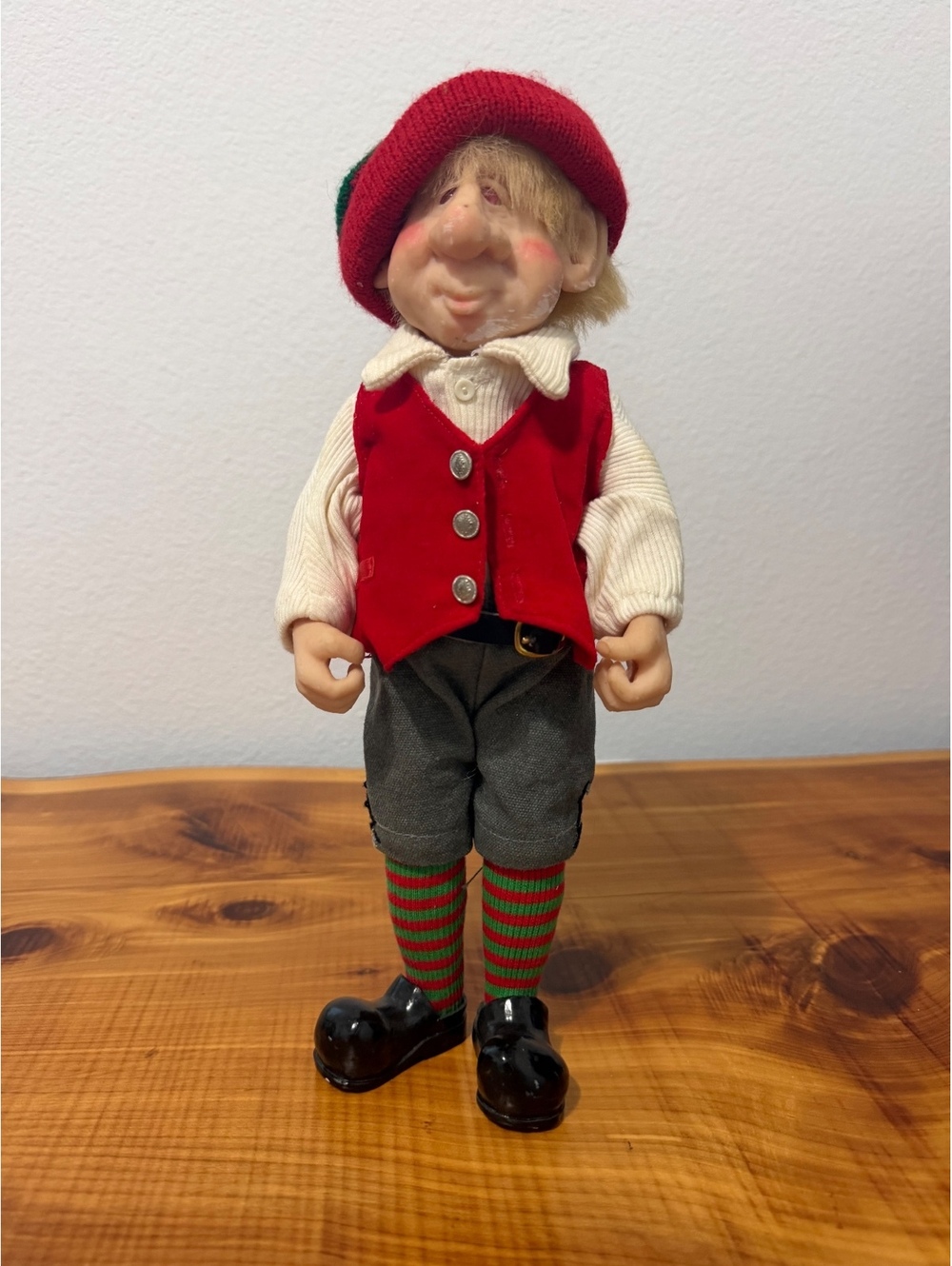 Christmas Holiday Elf Doll Posable Collectible Decor Figurine.